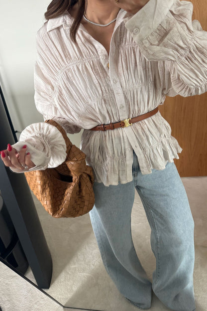 Original Massimo Dutti shirt in Light Beige