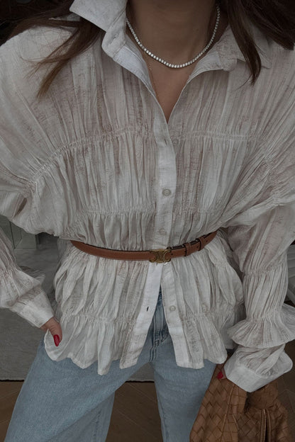Original Massimo Dutti shirt in Light Beige