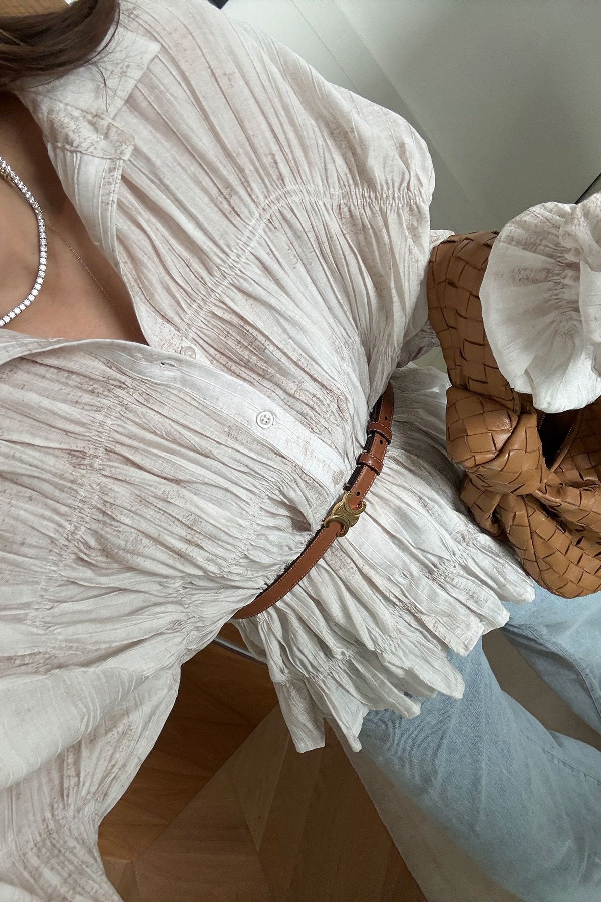 Original Massimo Dutti shirt in Light Beige